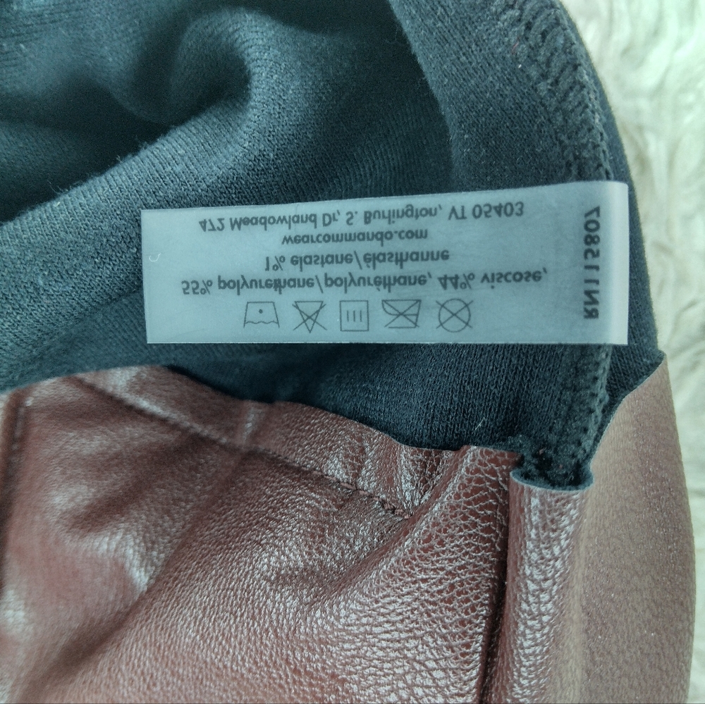 New Commando Faux Leather Paperbag Pants Size S - Picture 6 of 13